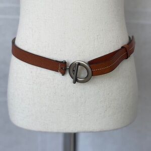 Banana Republic Cognac Leather Adjustable Belt sz M